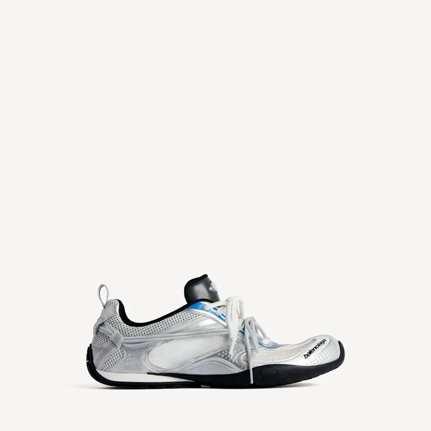 Women’s radar gradient lines sneaker in white/grey/silver/black/blue Women’s radar gradient lines sneaker in white/grey/silver/black/blue