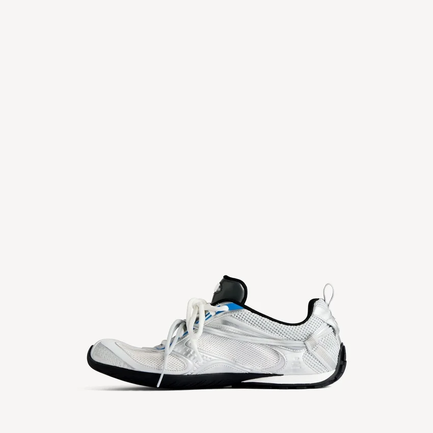 Women’s radar gradient lines sneaker in white/grey/silver/black/blue Women’s radar gradient lines sneaker in white/grey/silver/black/blue