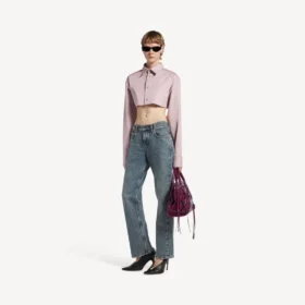 Women’s regular fit jeans in dirty vintage blue