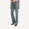 Women’s regular fit jeans in dirty vintage blue