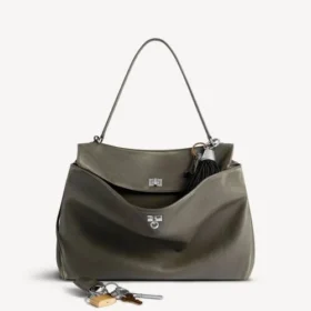 Women’s rodeo handbag large with charms in kaki