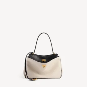 Women’s rodeo handbag small in beige/black