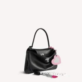 Women’s rodeo handbag small with charms in black
