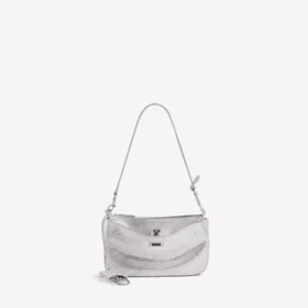 Women’s rodeo sling pochette with rhinestones in smoke grey