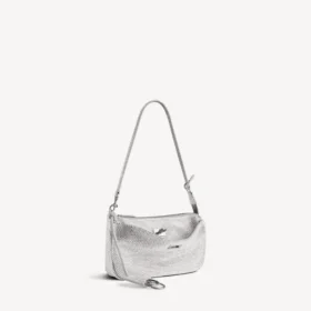 Women’s rodeo sling pochette with rhinestones in smoke grey