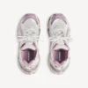 Women’s runner glitter sneaker in white/lilac/pink
