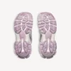 Women’s runner glitter sneaker in white/lilac/pink