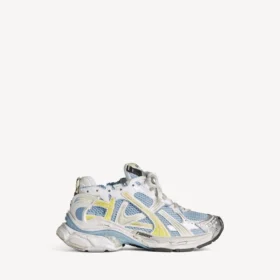 Women’s runner sneaker in blue/yellow/white