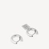 Women’s saint-germain tag earrings in shiny silver