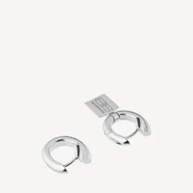 Women’s saint-germain tag earrings in shiny silver