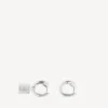 Women’s saint-germain tag earrings in shiny silver