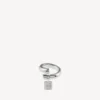 Women’s saint-germain tag ring in shiny silver