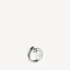 Women’s saint-germain tag ring in shiny silver