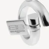 Women’s saint-germain tag ring in shiny silver