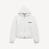 Women’s salon de couture regular fit zip-up hoodie in white Women’s salon de couture regular fit zip-up hoodie in white