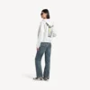 Women’s salon de couture regular fit zip-up hoodie in white Women’s salon de couture regular fit zip-up hoodie in white