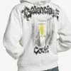 Women’s salon de couture regular fit zip-up hoodie in white Women’s salon de couture regular fit zip-up hoodie in white