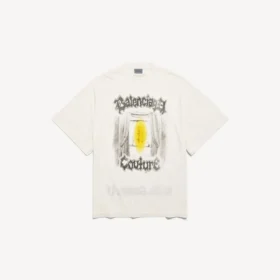 Women’s salon de couture shaped t-shirt in cream