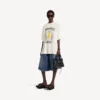 Women’s salon de couture shaped t-shirt in cream Women’s salon de couture shaped t-shirt in cream