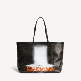 Women’s select tote bag large in black/orange