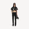 Women’s slim tailored pants in black