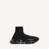 Women’s speed 2.0 full clear sole recycled knit sneaker in black Women’s speed 2.0 full clear sole recycled knit sneaker in black
