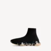 Men’s speed 2.0 full clear sole recycled knit sneaker in black/beige