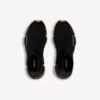 Men’s speed 2.0 full clear sole recycled knit sneaker in black/beige