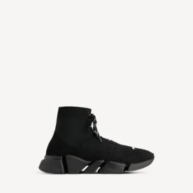 Men’s speed 2.0 lace-up recycled knit sneaker in black Men’s speed 2.0 lace-up recycled knit sneaker in black