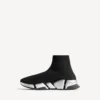 Women’s speed 2.0 recycled knit sneaker in black/silver