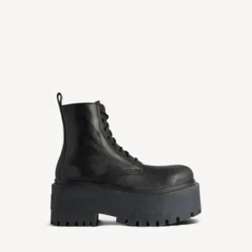 Women’s strike platform bootie in black