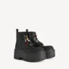 Women’s strike platform bootie with charms in black/multicolor Women’s strike platform bootie with charms in black/multicolor