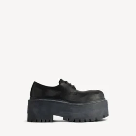 Women’s strike platform derby in black