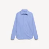 Women’s striped poplin shirt in blue/navy Women’s striped poplin shirt in blue/navy