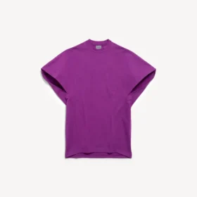 Women’s structured t-shirt in violet