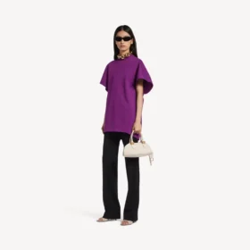 Women’s structured t-shirt in violet