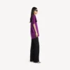 Women’s structured t-shirt in violet Women’s structured t-shirt in violet