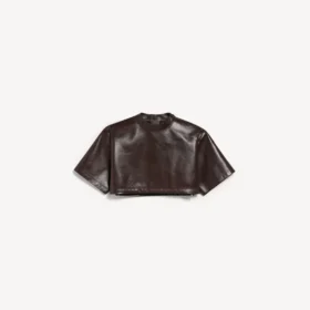 Women’s super cropped top in brown