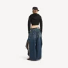 Women’s techwear cocoon hoodie in black Women’s techwear cocoon hoodie in black