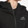 Women’s techwear cocoon hoodie in black Women’s techwear cocoon hoodie in black