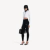 Women’s techwear cocoon hoodie in white