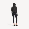 Women’s techwear cropped jacket in black