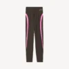 Women’s techwear leggings in khaki brown/neon pink