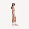 Women’s techwear seamless cycling shorts in nude