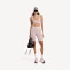 Women’s techwear seamless cycling shorts in nude