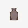Women’s techwear seamless tank top in taupe/moka