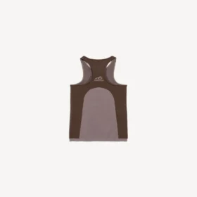 Women’s techwear seamless tank top in taupe/moka