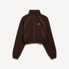 Women’s techwear tracksuit jacket in moka