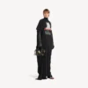 Women’s the door long draped dress in black