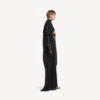 Women’s the door long draped dress in black